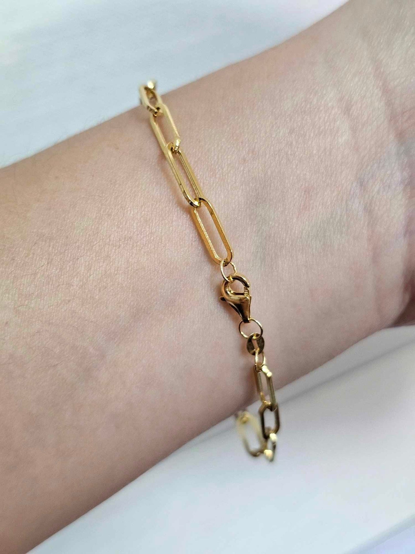 ✨Premium Bangkok Gold Plated Big Paperclip Bracelet