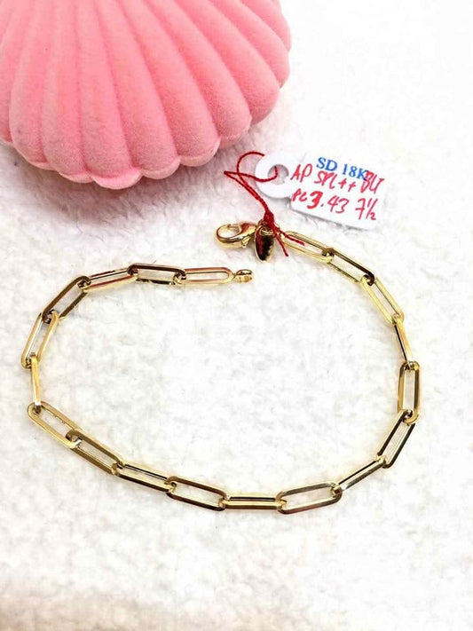 ✨Premium Bangkok Gold Plated  Big Paperclip Bracelet