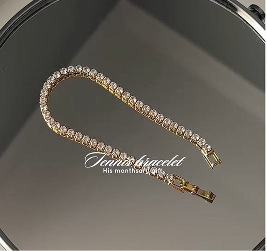 ✨Premium Bangkok Gold-Plated Tennis Bracelet